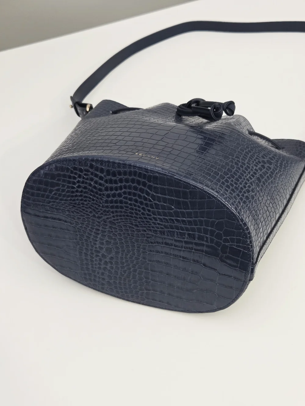 NWT SEZANE FARROW BAG - DENIM CROCO - Picture 9 of 9